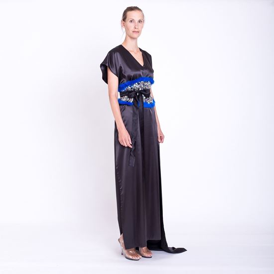 Picture of Black silk dress