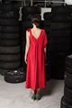 Picture of Red satin dress