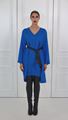 Picture of Blue basic silk dress