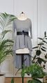 Picture of Back curved hem top light gray