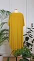 Picture of Back curved hem top mustard