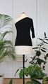 Picture of One-shoulder top black
