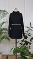 Picture of Black basic long-sleeve turtleneck top