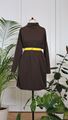Picture of Basic turtleneck dress brown