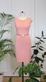 Picture of Basic knitted dress powder pink