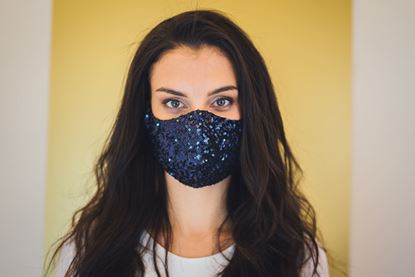 Picture of Fancy face mask blue