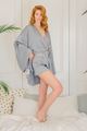 Picture of Kimono gown and shorts gray